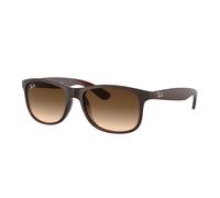 Ray - Ban Hombre RB4202 ANDY 607313 Gafas de sol Inyectado Marrón Marrón Cuadrada Normal Sombreado