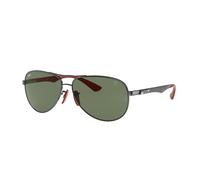Ray - Ban Hombre Ray - Ban RB8313M SCUDERIA FERRARI COLLECTION F00171 Gafas de sol Acero Gris Verde Piloto Normal