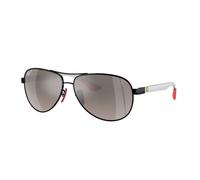 Ray - Ban Hombre Ray - Ban RB8331M F0095J Gafas de sol Metal Negro Gris Piloto Polarizado Espejo