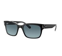 Ray - Ban Hombre RB2190 JEFFREY 12943M Gafas de sol Plástico Negro Gris Cuadrada Sombreado
