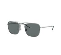 Ray - Ban Hombre RB3588 925181 Gafas de sol Metal Plata Gris Cuadrada Polarizado