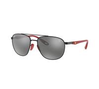 Ray - Ban Hombre RB3659M F0026G Gafas de sol Acero Negro Gris Cuadrada Reflejado Espejo