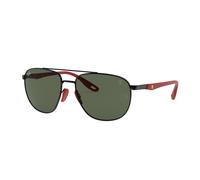 Ray - Ban Hombre RB3659M F02871 Gafas de sol Acero Negro Verde Cuadrada Normal