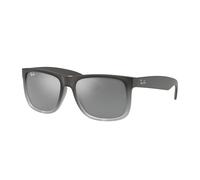 Ray - Ban Hombre RB4165 JUSTIN 852/88 Gafas de sol Inyectado Gris Gris Cuadrada Normal Sombreado