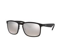 Ray - Ban Hombre RB4264 601S5J Gafas de sol Inyectado Negro Plata Cuadrada Polarizado Espejo