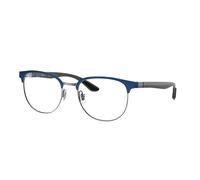 Ray - Ban Hombre RX8422 3124 Monturas ópticas Metal Azul Transparente Geométrico Normal