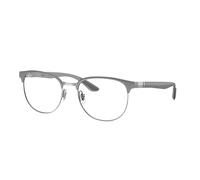 Ray - Ban Hombre RX8422 3125 Monturas ópticas Metal Gris Transparente Geométrico Normal