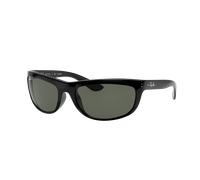 Ray-Ban Hombre Sunglass Balorama - Color del Marco: Negro, Color de la Lente: Polarizadas G-15 verde