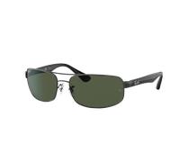 Ray-Ban Hombre Sunglass RB3445 - Color del Marco: Negro, Color de la Lente: Polarizadas G-15 verde