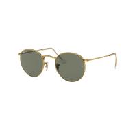 Ray-Ban Hombre Sunglass RB3447 Round Metal - Color del Marco: Oro Arista, Color de la Lente: Polarizadas G-15 verde