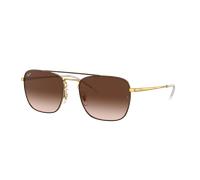 Ray-Ban Hombre Sunglass RB3588 - Color del Marco: Marrón sobre dorado, Color de la Lente: Marrón Degradado