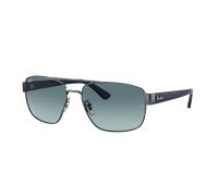 Ray-Ban Hombre Sunglass RB3663 - Color del Marco: Gunmetal, Color de la Lente: Azul Degradad Gris