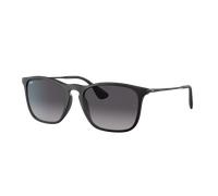 Ray-Ban Hombre Sunglass RB4187F Chris - Color del Marco: Goma Negra, Color de la Lente: Gris Degradado