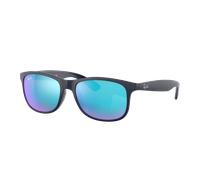 Ray-Ban Hombre Sunglass RB4202 Andy - Color del Marco: Azul, Color de la Lente: Azul Espejado