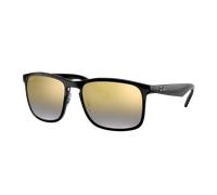 Ray-Ban Hombre Sunglass RB4264 Polarized+ Lenses - Color del Marco: Negro, Color de la Lente: Espejo azul y dorado degradado