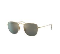 Ray-Ban Hombre Sunglass RB8157 Frank Titanium - Color del Marco: Oro, Color de la Lente: Azul