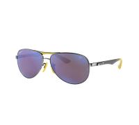 Ray-Ban Hombre Sunglass RB8313M Scuderia Ferrari Collection - Color del Marco: Gunmetal, Color de la Lente: Azul