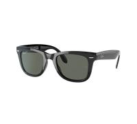Ray-Ban Hombre Sunglass Wayfarer Folding Classic - Color del Marco: Negro, Color de la Lente: Polarizadas G-15 verde