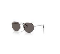 Ray-Ban Jack Gafas De Sol Plata Mate Montura Gris Lentes 55-20