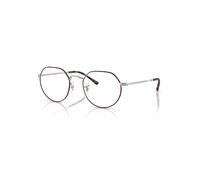 Ray-Ban Jack Optics Plata Mate Montura Transparente Lentes Polarizado 49-20