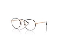 Ray-Ban Jack Optics Rose Gold Montura Transparente Lentes Polarizado 49-20