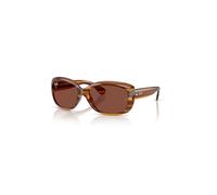 Ray-Ban Jackie Ohh Gafas De Sol Habana Rojo A Rayas Montura Rojo Lentes 58-17
