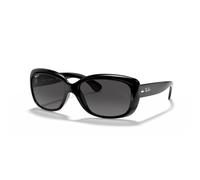 Ray-Ban Jackie Ohh Gafas de sol, Rectangulares, Polarizadas, 57, Shiny Black