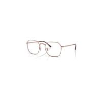 Ray-Ban Jim Optics Rose Gold Montura Transparente Lentes Polarizado 53-20