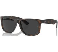 Ray - Ban Hombre RB4165 JUSTIN 865/87 Gafas de sol Nylon Tortuga Gris Cuadrada Polarizado