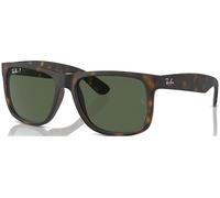 Ray - Ban Hombre RB4165 JUSTIN 865/9A Gafas de sol Nylon Tortuga Verde Cuadrada Polarizado