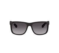 Ray - Ban Hombre Ray - Ban RB4165 JUSTIN 601/8G Gafas de sol Inyectado Negro Gris Cuadrada Normal Sombreado