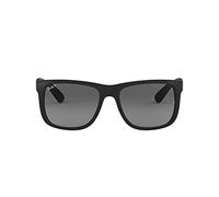 Ray-Ban Justin RB4165 - Gafas de sol Unisex, Negro (Black Rubber), 55 mm