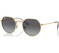 Ray - Ban Niños RJ9565S JUNIOR JACK 292/T3 Gafas de sol Metal Oro Gris Geométrico Polarizado