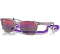 Ray - Ban Niños RJ9052S JUNIOR NEW WAYFARER 7147B1 Gafas de sol Nylon Violeta Azul Cuadrada Normal Sombreado