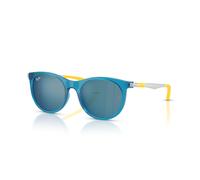 Ray - Ban Niños RJ9082S 718455 Gafas de sol Nylon Azul Azul Pantos Reflejado
