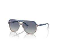 Ray-Ban Bill Kids Gafas De Sol Azul Oscuro Sobre Marrón Y Gris Claro Montura Gris Lentes 49-13