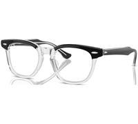 Ray-Ban Rb9098v Optics Kids Negro Sobre Transparente Montura Transparente Lentes Polarizado 45-18