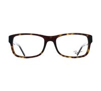 Ray-Ban Marcos Gafas RX5268 2012 Havana Hombre Mujer Cuadradas 52 mm