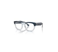 Ray-Ban Mega Hawkeye Optics Azul Sobre Azul Transparente Montura Transparente Lentes Polarizado 48-21
