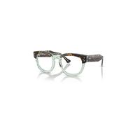 Ray-Ban Mega Hawkeye Optics Havana Sobre Verde Transparente Montura Lente De Demostración Lentes Polarizado 48-21