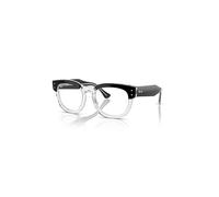 Ray-Ban Mega Hawkeye Optics Negro Sobre Transparente Montura Transparente Lentes Polarizado 50-21