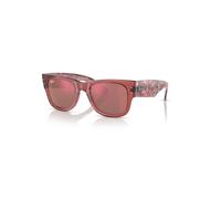 Ray-Ban Mega Wayfarer Gafas De Sol Havana Y Rosa A Rayas Montura Rojo Lentes 51-21