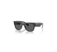 Ray-Ban Mega Wayfarer Gafas De Sol Negro Transparente Montura Gris Lentes 51-21
