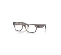 Ray-Ban Mega Wayfarer II Optics Gris Transparente Montura Transparente Lentes Polarizado 52-21