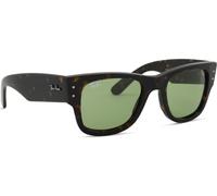 Ray - Ban Unisex RB0840S MEGA WAYFARER 902/4E Gafas de sol Acetato Tortuga Verde Cuadrada Normal