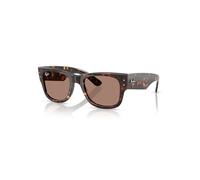 Ray - Ban Unisex RB0840S MEGA WAYFARER 902/1A Gafas de sol Acetato Tortuga Violeta Cuadrada Normal