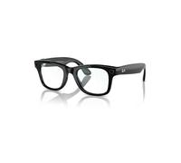 Ray - Ban Unisex Meta RW4008 Wayfarer 601/SB Marcos de vista Inyectado Negro Transparente Cuadrada Antiluz azul