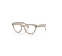 Ray-Ban Unisex RW4010 Ray-Ban | Meta Skyler - Color del Marco: Gris tiza, Color de la Lente: Transparente / Zafiro