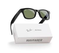 Ray-Ban Meta RW 4006 Wayfarer Gafas de Sol Unisex, Negro/G-Verde Clásico, 50/22/150