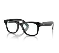 Ray - Ban Unisex Meta RW4008 Wayfarer 601/SB Marcos de vista Inyectado Negro Transparente Cuadrada Antiluz azul